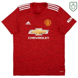 Maglia retrò casa uomo Manchester United 2020/21 B. Fernandes #18 Maglia retrò casa uomo Manchester United 2020/21 B. Fernandes #18