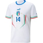 Federico Chiesa #14 Italia Maglia Trasferta Coppa del Mondo 2022