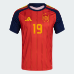 Maglia Ufficiale Casa Spagna 2026 Donna LAMINE YAMAL #19 Maglia Ufficiale Casa Spagna 2026 Donna LAMINE YAMAL #19