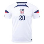 Jesus Ferreira #20 USMNT Maglia Casa Coppa del Mondo 2022 Jesus Ferreira #20 USMNT Maglia Casa Coppa del Mondo 2022