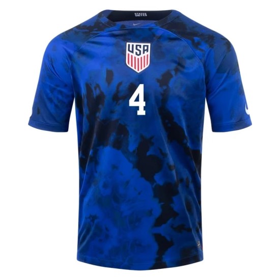 Tyler Adams #4 USMNT Maglia Trasferta Coppa del Mondo 2022