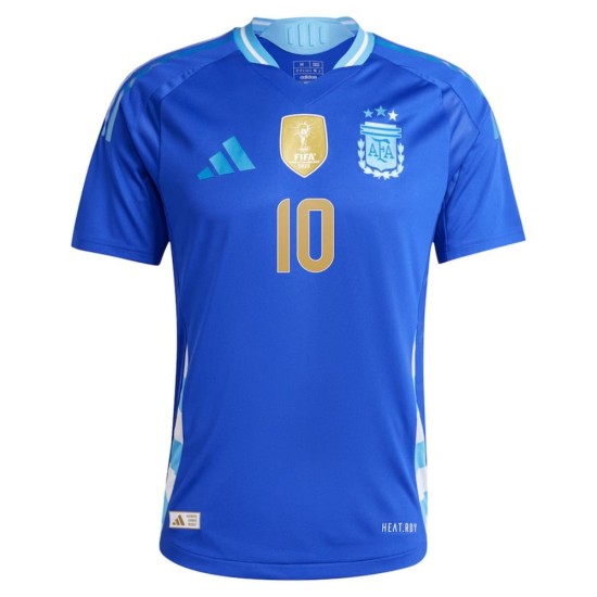 Maglia Versione Giocatore Trasferta Lionel Messi #10 Argentina Copa America 2024