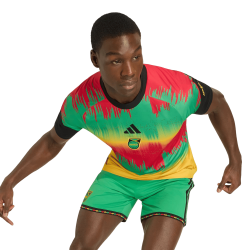 Maglia pre-partita casa Coppa del Mondo 2026 Giamaica da uomo Maglia pre-partita casa Coppa del Mondo 2026 Giamaica da uomo