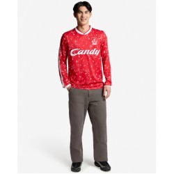 Maglia Retrò Casa Candy Manica Lunga Liverpool Uomo 1989/91 Maglia Retrò Casa Candy Manica Lunga Liverpool Uomo 1989/91