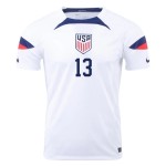 Maglia Casa Jordan Morris #13 USMNT Coppa del Mondo 2022