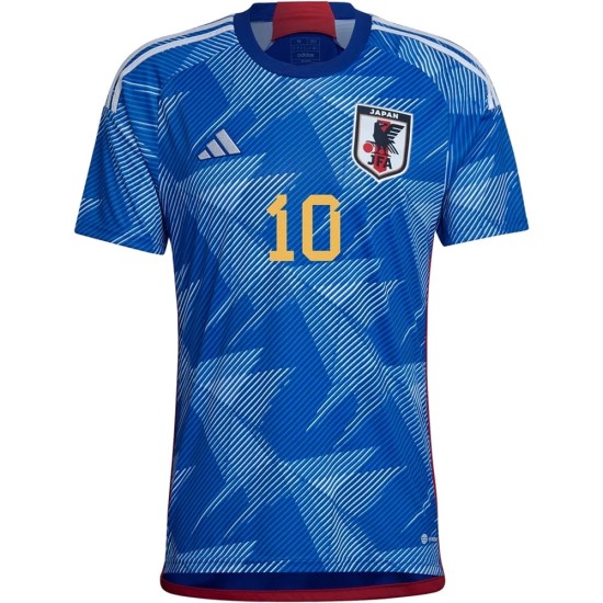 Takumi Minamino #10 Giappone Maglia Casa Coppa del Mondo 2022