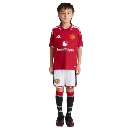 Pantaloncini Home Bambino Manchester United 2026/27 - Bianco Pantaloncini Home Bambino Manchester United 2026/27 - Bianco