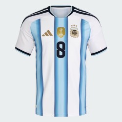 Maglia Ufficiale Casa Argentina 2026 Uomo E. FERNÁNDEZ #8 Maglia Ufficiale Casa Argentina 2026 Uomo E. FERNÁNDEZ #8
