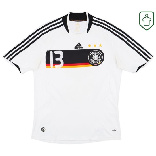 Maglia retrò Germania 2008/09 casa da uomo Ballack #13 Maglia retrò Germania 2008/09 casa da uomo Ballack #13