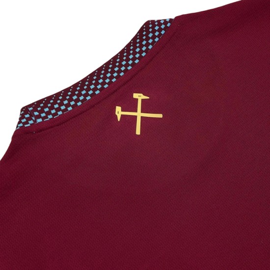 Maglia Home a Maniche Lunghe West Ham United 2026/27 Bambino Maglia Home a Maniche Lunghe West Ham United 2026/27 Bambino