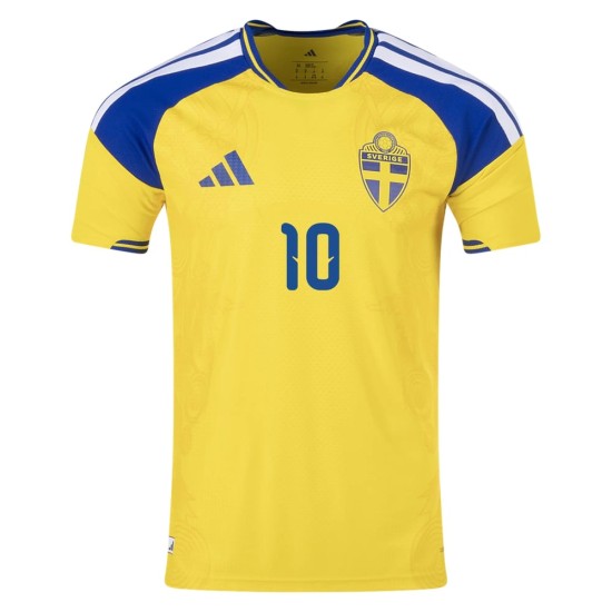 Maglia Autentica Home Svezia 2026 Bambino IBRAHIMOVIĆ #10