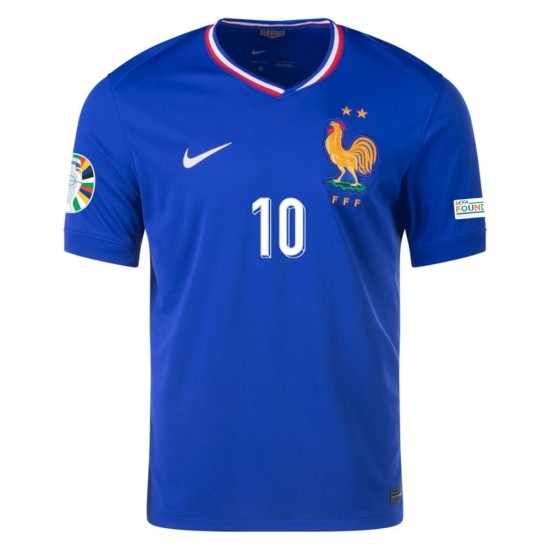 Maglia Casa Kylian Mbappe #10 Francia EURO 2024 Maglia Casa Kylian Mbappe #10 Francia EURO 2024