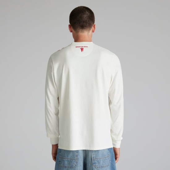 Maglia Retrò Ispirata Manica Lunga Manchester United Uomo 1909