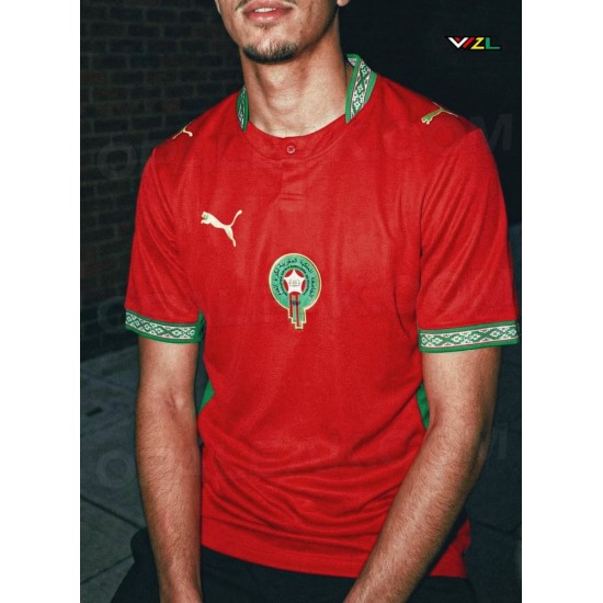 Uomo Maglia Home Coppa del Mondo 2026 Marocco