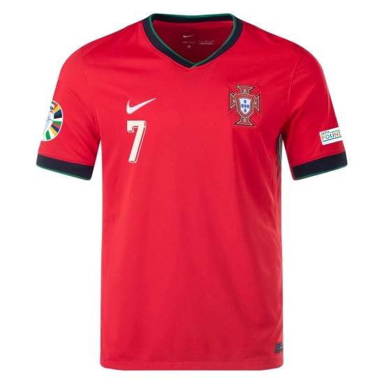 Maglia Casa Cristiano Ronaldo #7 Portogallo EURO 2024 Maglia Casa Cristiano Ronaldo #7 Portogallo EURO 2024