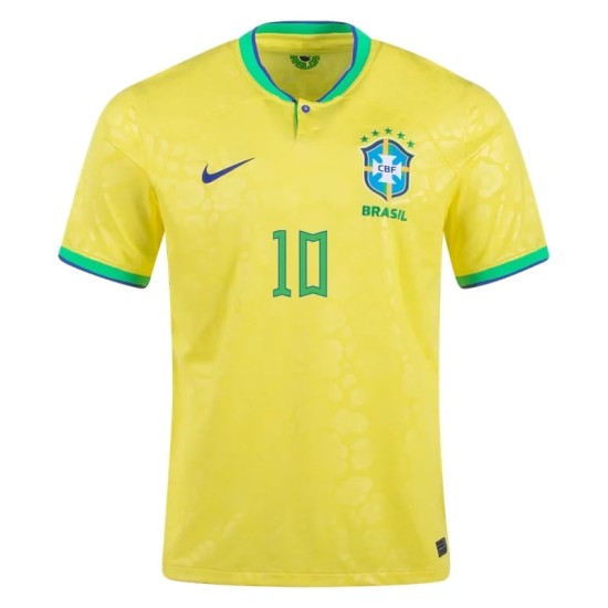 Maglia Casa Neymar #10 Brasile Coppa del Mondo 2022