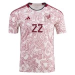 Hirving Lozano #22 Messico Maglia Trasferta Coppa del Mondo 2022 Hirving Lozano #22 Messico Maglia Trasferta Coppa del Mondo 2022