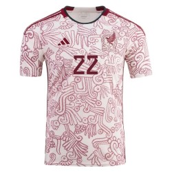 Hirving Lozano #22 Messico Maglia Trasferta Coppa del Mondo 2022