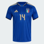 Maglia Ufficiale Casa Italia 2026 Uomo CHIESA #14 Maglia Ufficiale Casa Italia 2026 Uomo CHIESA #14