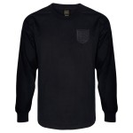 Maglia retrò blackout maniche lunghe Inghilterra 1966 #6 da uomo