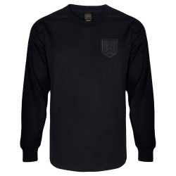 Maglia retrò blackout maniche lunghe Inghilterra 1966 #6 da uomo