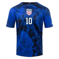 Christian Pulisic #10 USMNT Maglia Trasferta Coppa del Mondo 2022 Christian Pulisic #10 USMNT Maglia Trasferta Coppa del Mondo 2022