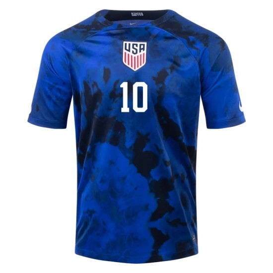 Christian Pulisic #10 USMNT Maglia Trasferta Coppa del Mondo 2022