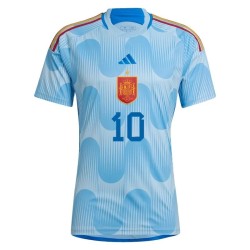 Pedri #10 Spagna Maglia Trasferta Coppa del Mondo 2022 Pedri #10 Spagna Maglia Trasferta Coppa del Mondo 2022