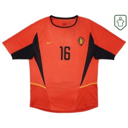 Maglia retrò Belgio 2002/04 casa da uomo Van Buyten #16