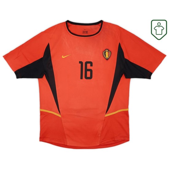 Maglia retrò Belgio 2002/04 casa da uomo Van Buyten #16