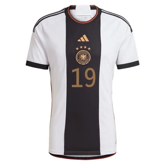 Leroy Sane #19 Germania Maglia Casa Coppa del Mondo 2022