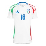 Maglia Trasferta Nicolo Barella #18 Italia EURO 2024