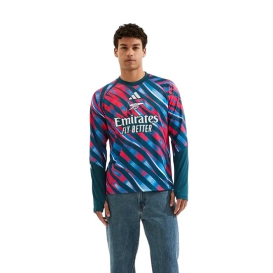 Maglia Arsenal 2026/27 Pre-Match a Maniche Lunghe Uomo