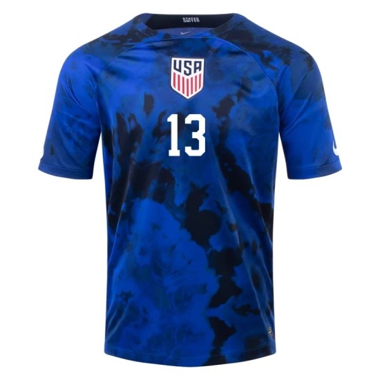 Jordan Morris #13 USMNT Maglia Trasferta Coppa del Mondo 2022
