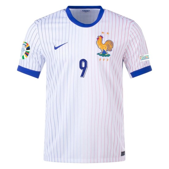 Maglia Trasferta Olivier Giroud #9 Francia EURO 2024