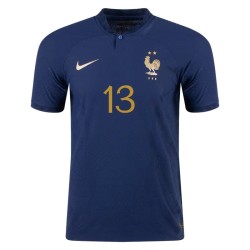 N'Golo Kante #13 Francia Maglia Casa Coppa del Mondo 2022 N'Golo Kante #13 Francia Maglia Casa Coppa del Mondo 2022