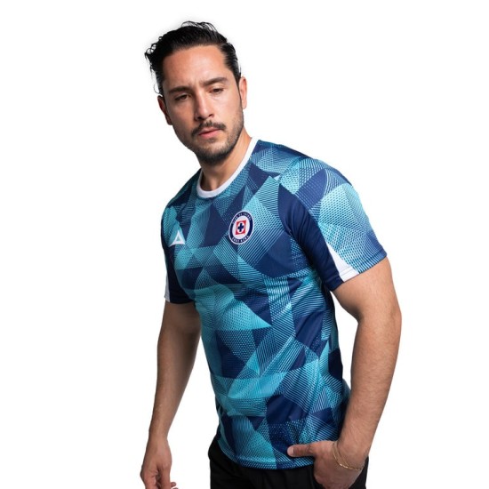 Maglia Donna Cruz Azul Terza Riscaldamento 2025/26 – Turchese/Blu Navy Maglia Donna Cruz Azul Terza Riscaldamento 2025/26 – Turchese/Blu Navy
