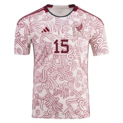 Maglia Trasferta Hector Moreno #15 Messico Coppa del Mondo 2022 Maglia Trasferta Hector Moreno #15 Messico Coppa del Mondo 2022