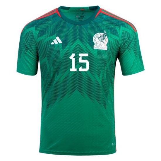 Hector Moreno #15 Messico Maglia Casa Coppa del Mondo 2022