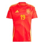 Maglia Casa LAMINE YAMAL #19 Spagna EURO 2024