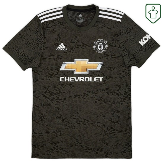 Maglia retrò trasferta uomo Manchester United 2020/21 B. Fernandes #18 Maglia retrò trasferta uomo Manchester United 2020/21 B. Fernandes #18