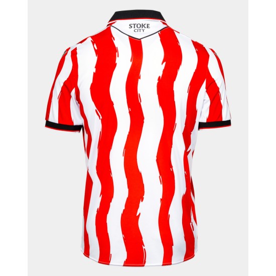 Maglia Uomo Stoke City 2025/26 Home Senza Sponsor Maglia Uomo Stoke City 2025/26 Home Senza Sponsor