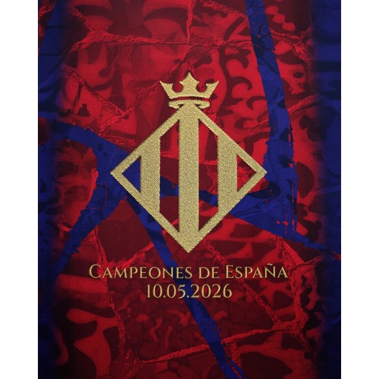 Maglia Campioni di Spagna FC Barcellona 2026 Bambino - Rosso Maglia Campioni di Spagna FC Barcellona 2026 Bambino - Rosso