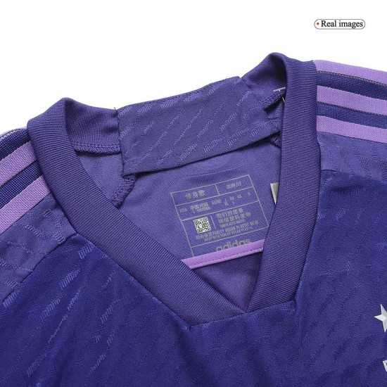 Maglia Versione Giocatore Trasferta 3 Stella Argentina Coppa del Mondo 2022 Maglia Versione Giocatore Trasferta 3 Stella Argentina Coppa del Mondo 2022