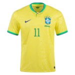 Philippe Coutinho #11 Brasile Maglia Casa Coppa del Mondo 2022