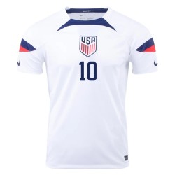 Maglia Casa Christian Pulisic #10 USMNT Coppa del Mondo 2022 Maglia Casa Christian Pulisic #10 USMNT Coppa del Mondo 2022