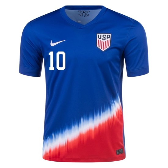 Maglia Trasferta Christian Pulisic #10 USMNT Copa America 2024