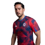Maglia Bambino Cruz Azul Terza Riscaldamento 2025/26 – Rosso/Blu Navy