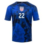 DeAndre Yedlin #22 USMNT Maglia Trasferta Coppa del Mondo 2022