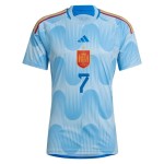 Alvaro Morata #7 Spagna Maglia Trasferta Coppa del Mondo 2022